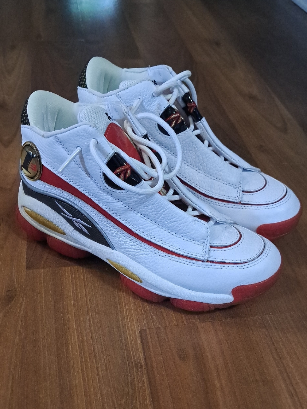Reebok The Answer DMX OG GX6330 Allen Iverson Basketball Shoe Mens White Red